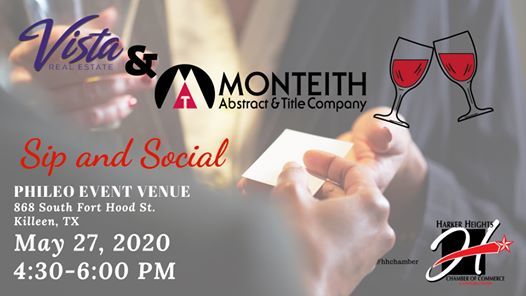 Sip And Social With Vista Real Estate And Monteith Title At Phileo