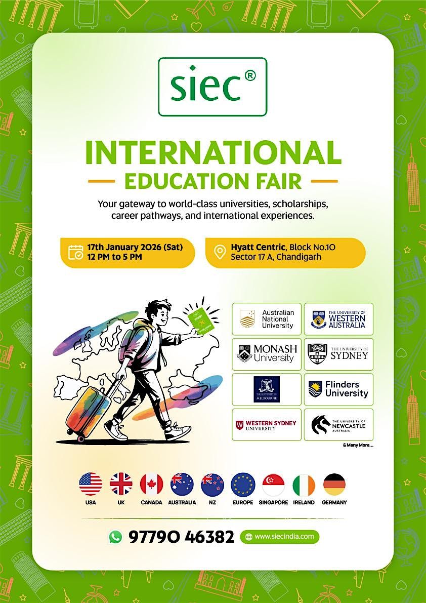 International Education Fair 2026 in Chandigarh, 17 January | Event in Chandigarh | AllEvents