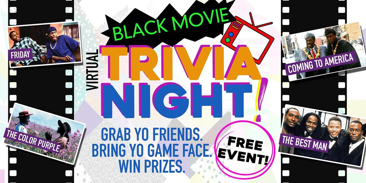 BLACK MOVIE VIRTUAL TRIVIA NIGHT on AllEvents.in Online Events