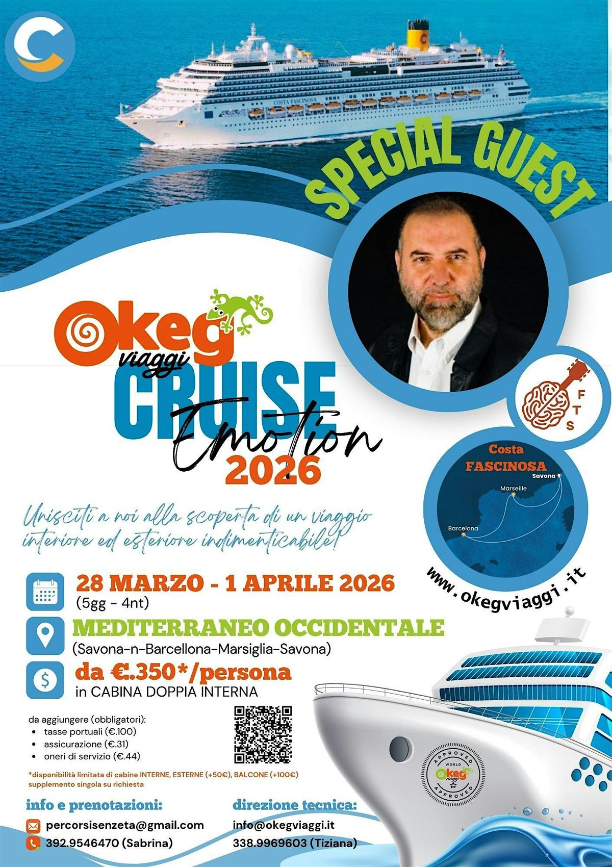 EMOTION CRUISE 2026, 28 March | Event in Savona | AllEvents