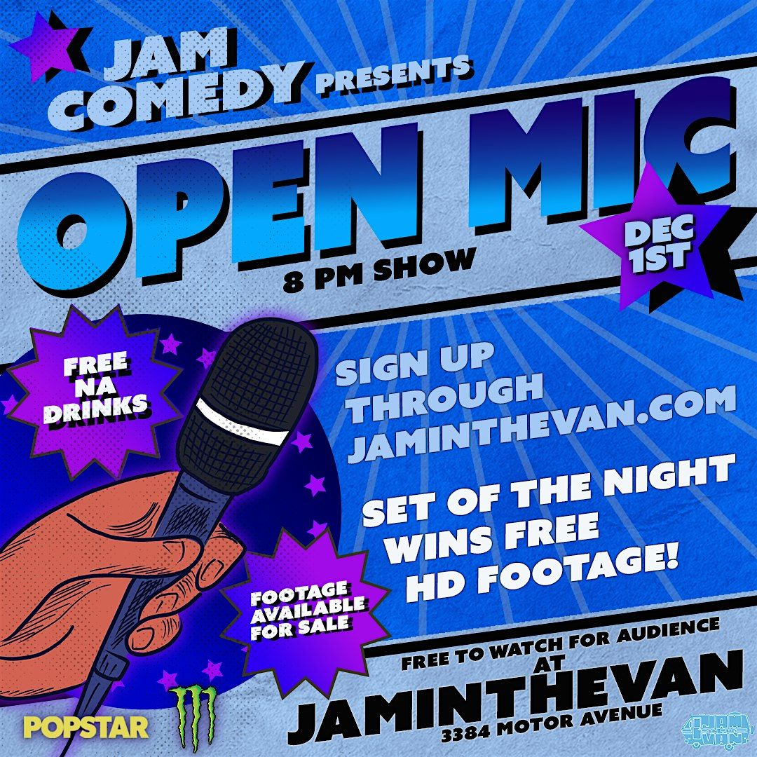 Jam in the Van Open Mic December 1st - Los Angeles, 1 December | Event in Los Angeles | AllEvents