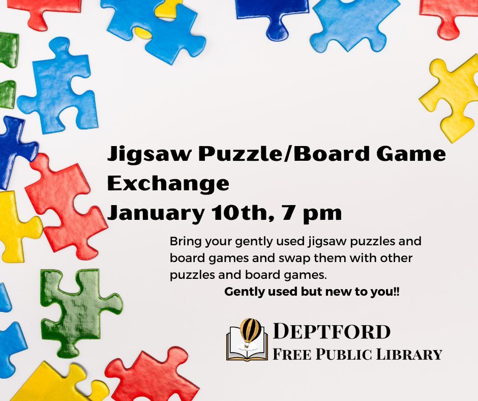 Puzzle or Board Game Exchange, 670 Ward Dr Deptford Township, NJ