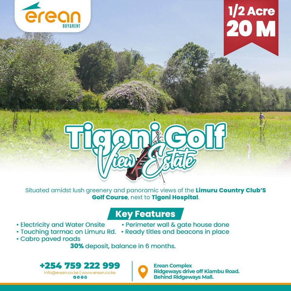 TIGONI GOLF VIEW SITE VISIT, Tigoni, Limuru, Nairobi, January 27 2024 AllEvents.in