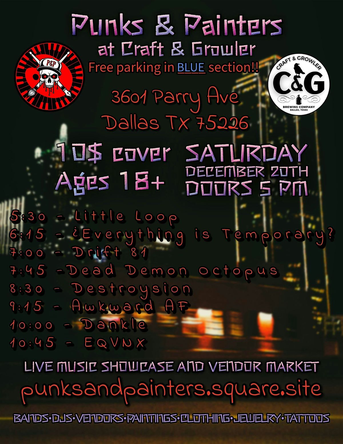 DEC 20TH P&P at Craft & Growler, 20 December | Event in Dallas | AllEvents