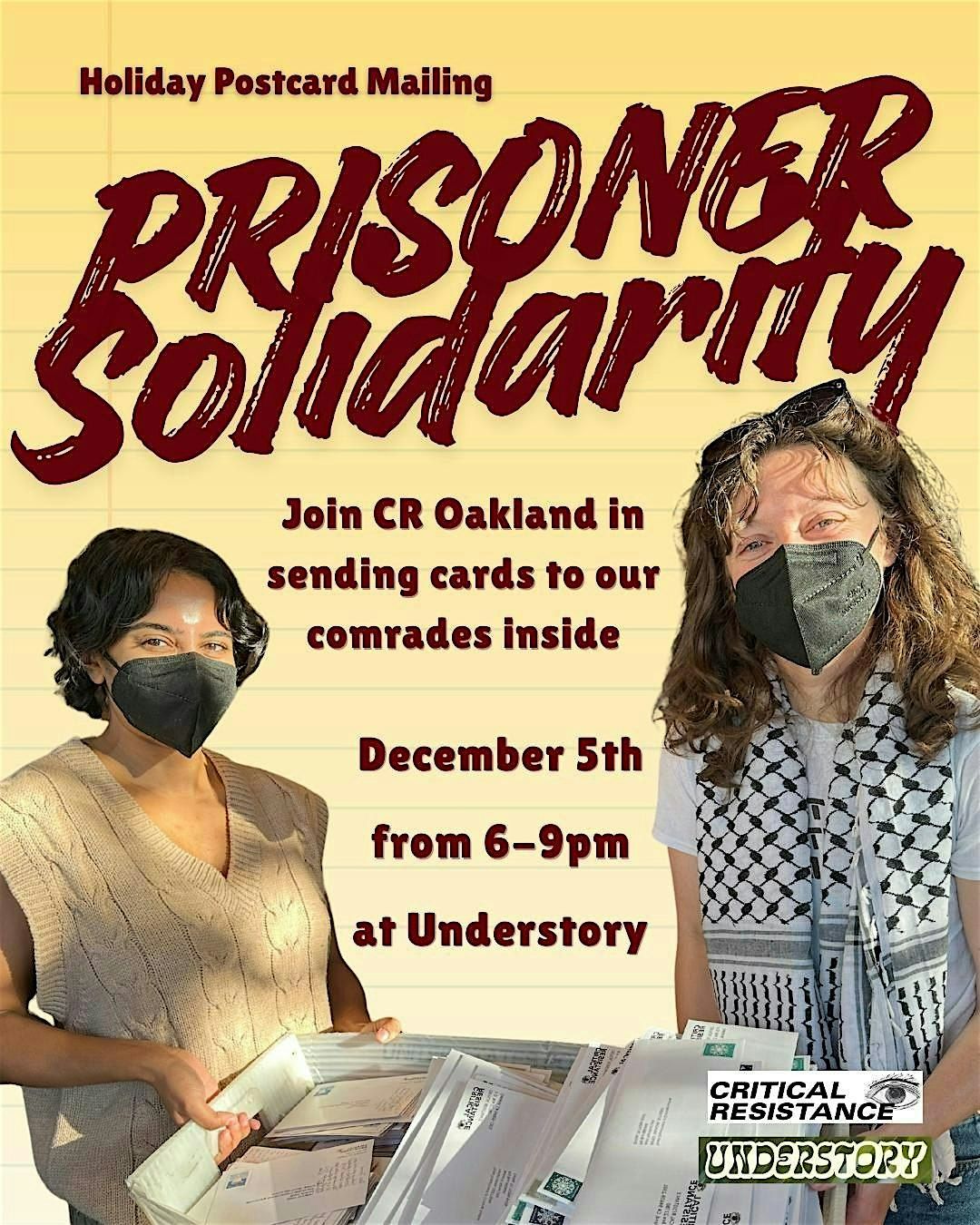 CR Oakland's Prisoner Solidarity Postcard Mailing Party, 5 December | Event in Oakland | AllEvents