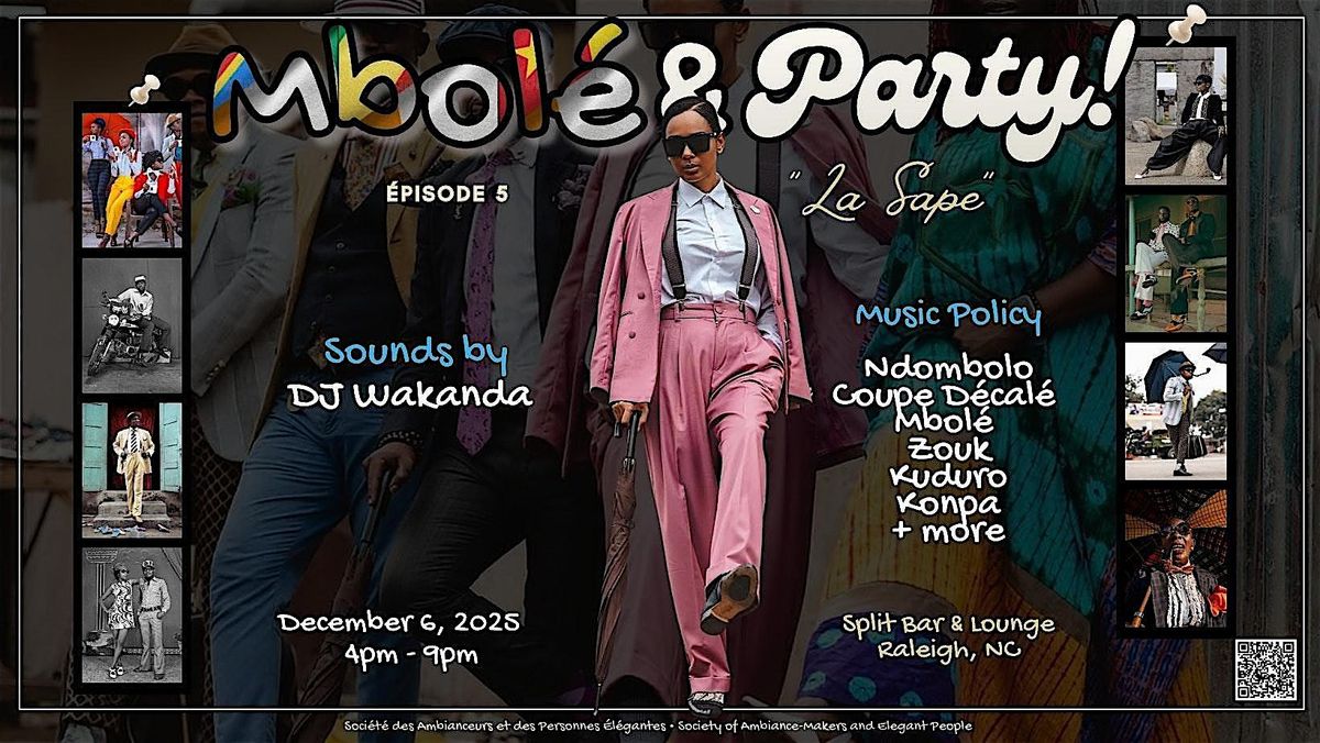 Mbolé & Party, 6 December | Event in Raleigh | AllEvents