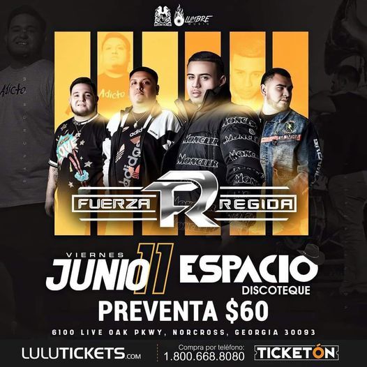 Fuerza Regida Atlanta Espacio Discotheque ATL, Norcross