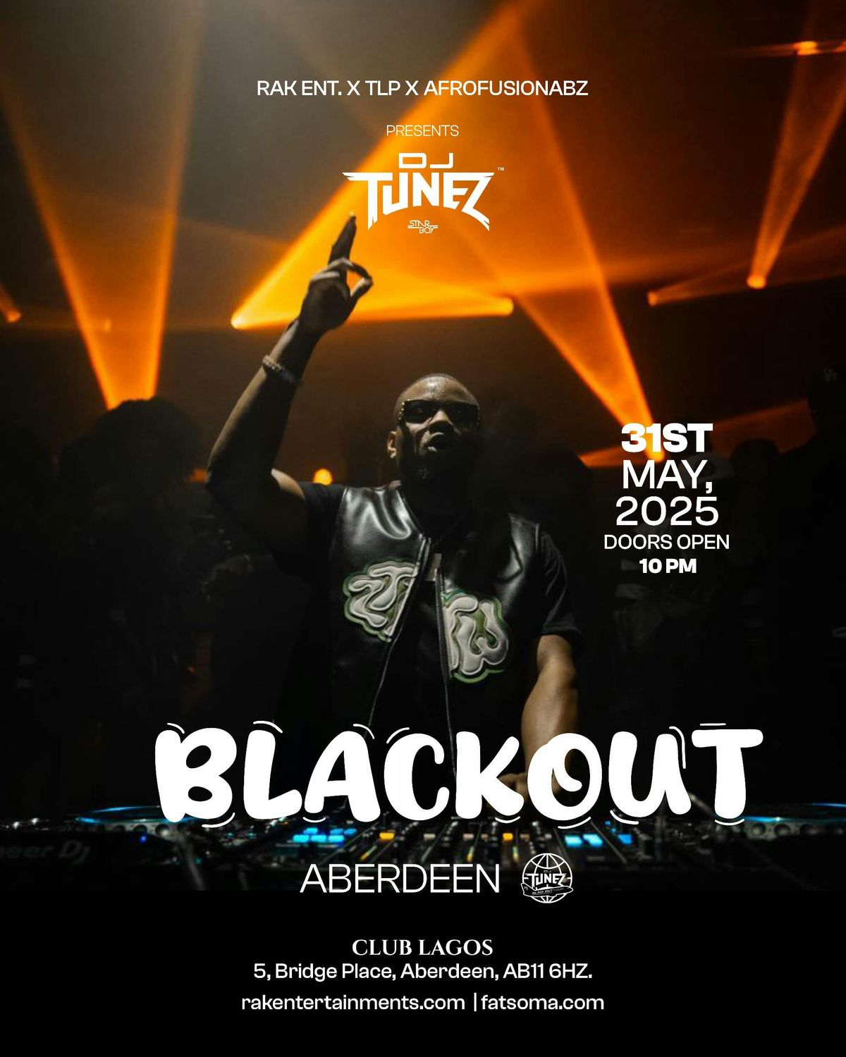 StarBoy DJ Tunez Live in Aberdeen, 31 May | Event in Aberdeen | AllEvents