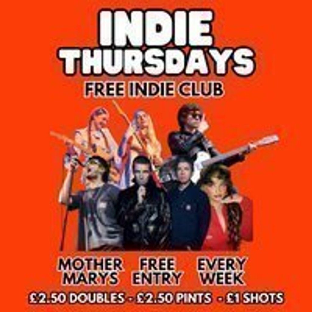 INDIE THURSDAYS - Free Indie Club!, 13 November | Event in Manchester | AllEvents
