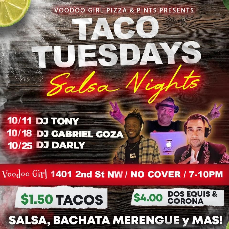 Taco Tuesdays Salsa Nights!, Voodoo Girl Pizza & Pints, Albuquerque