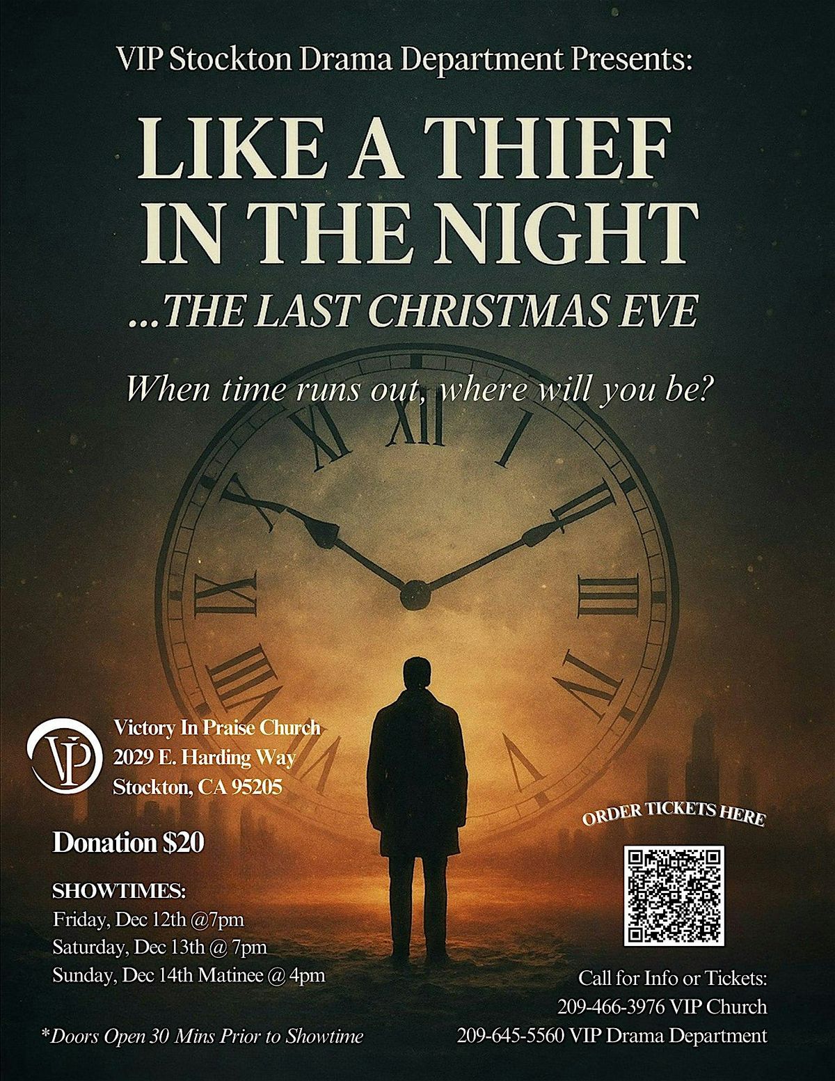 Like a Thief in the Night, a VIP Production, 12 December | Event in Stockton | AllEvents