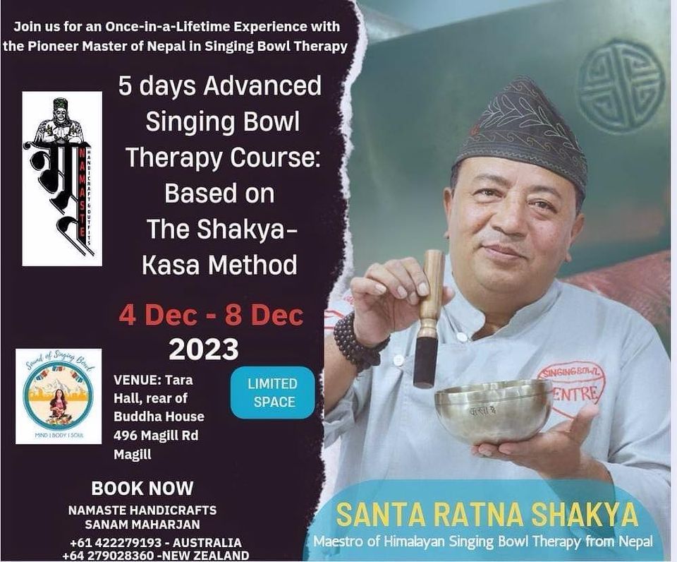 5 Days Advanced Singing bowl Therapy Course Based on Kasa Method, Tara