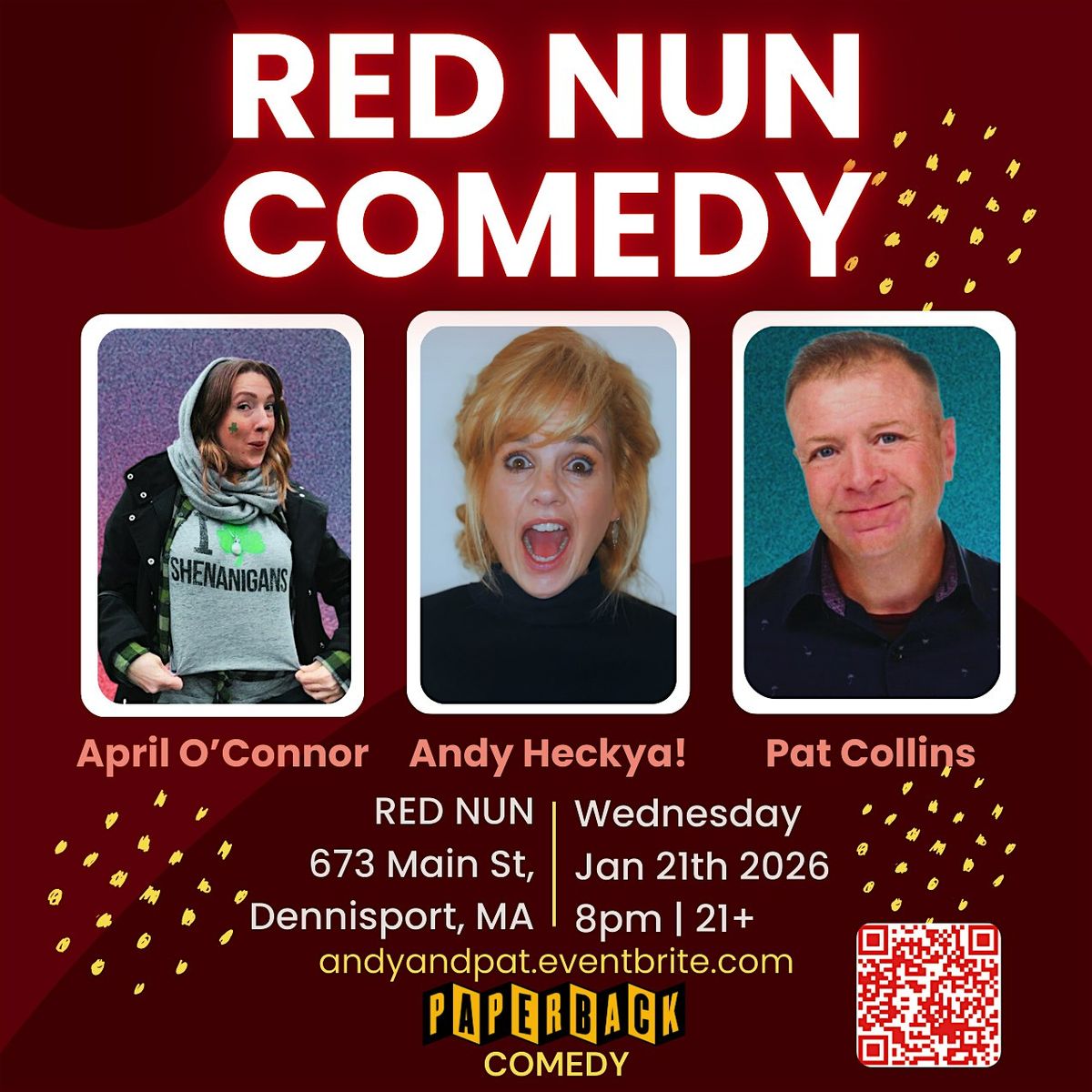 Red Nun Comedy (Andy & Pat Collins)