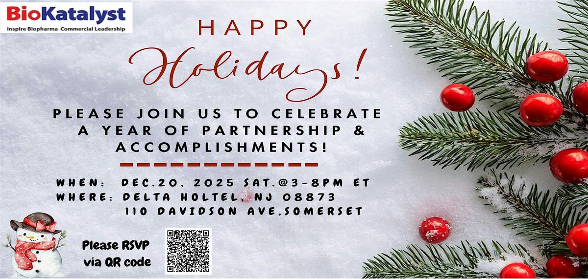 Biokatalyst 2025 Year End Party, 20 December | Event in Franklin Township | AllEvents