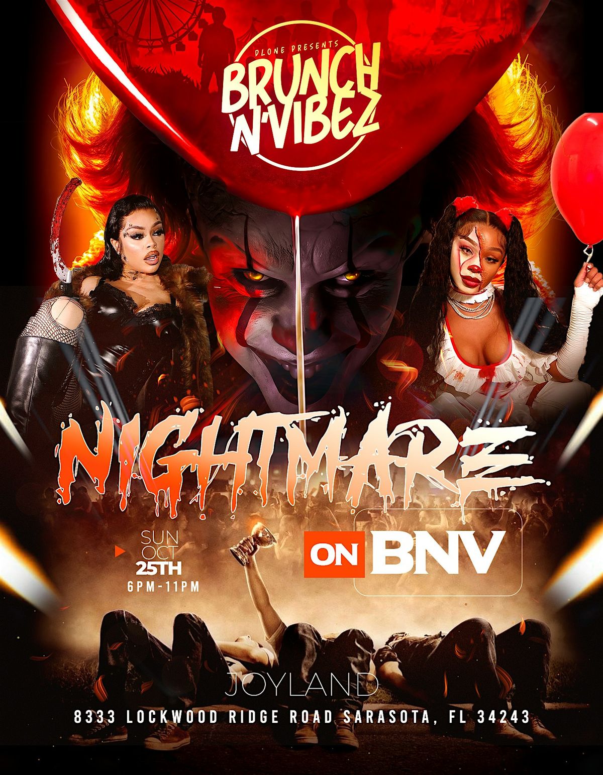 NIGHTMARE ON BNV, Joyland, Sarasota, 25 October 2026 | AllEvents