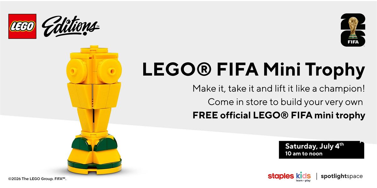 LEGO® FIFA Mini Trophy at Staples Store 103