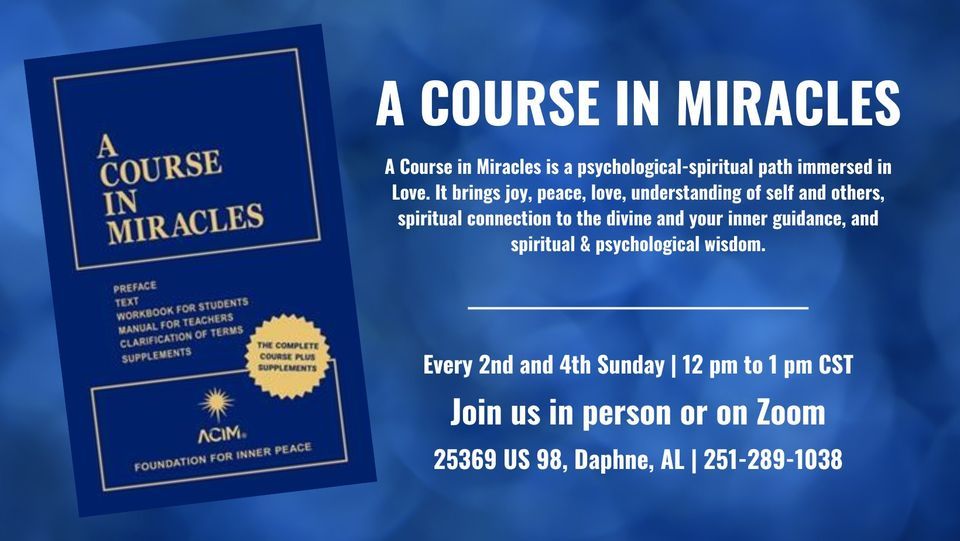 A Course in Miracles, December 10 2023 | Online Event | AllEvents.in