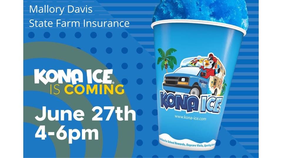 FREE Kona Ice at Mallory Davis’ office to Celebrate 100 Years of State