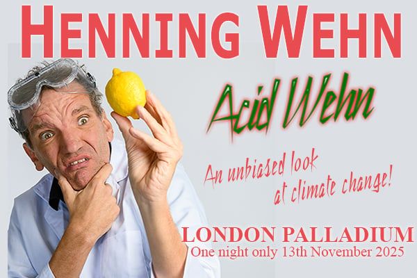 Henning Wehn: Acid Wehn, 13 November | Event in London | AllEvents