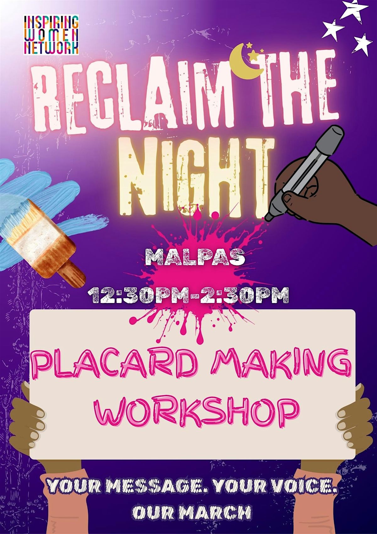 Reclaim The Night - Placard Making Workshop | Event in Truro | AllEvents