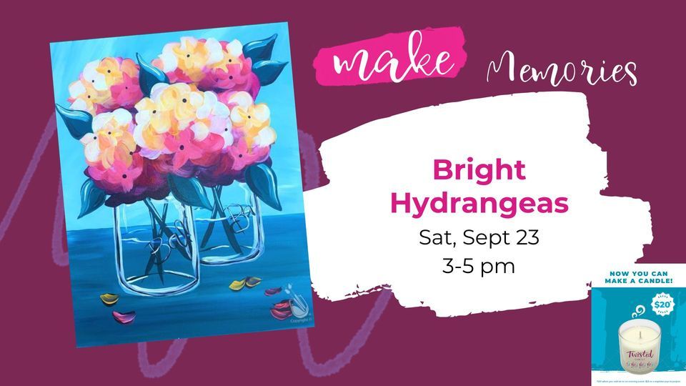 Bright Hydrangeas Add A DIY Candle Painting With A Twist Evansville Rimg W960 H540 Gmir 