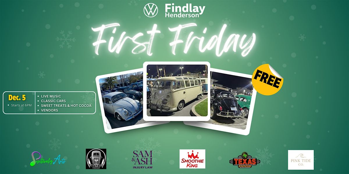 First Friday at Findlay Volkswagen, 5 December | Event in Henderson | AllEvents