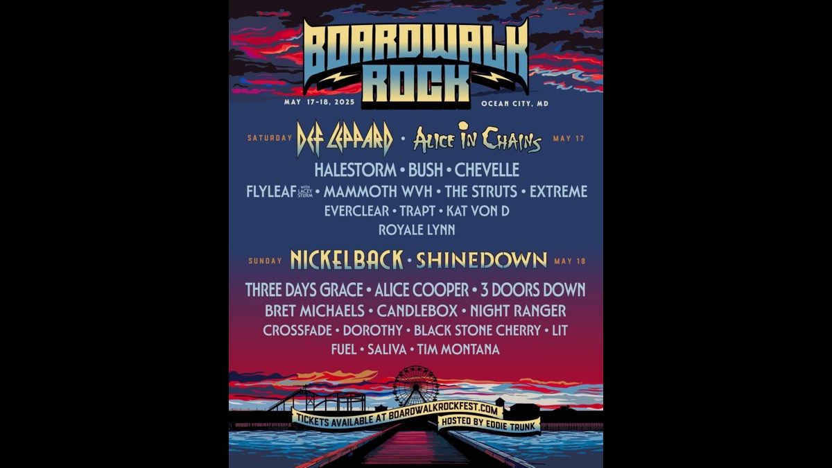 Boardwalk Rock Fest (Saturday) with Def Leppard, Alice in Chains, Halestorm, and more, 17 May | Event in Ocean City