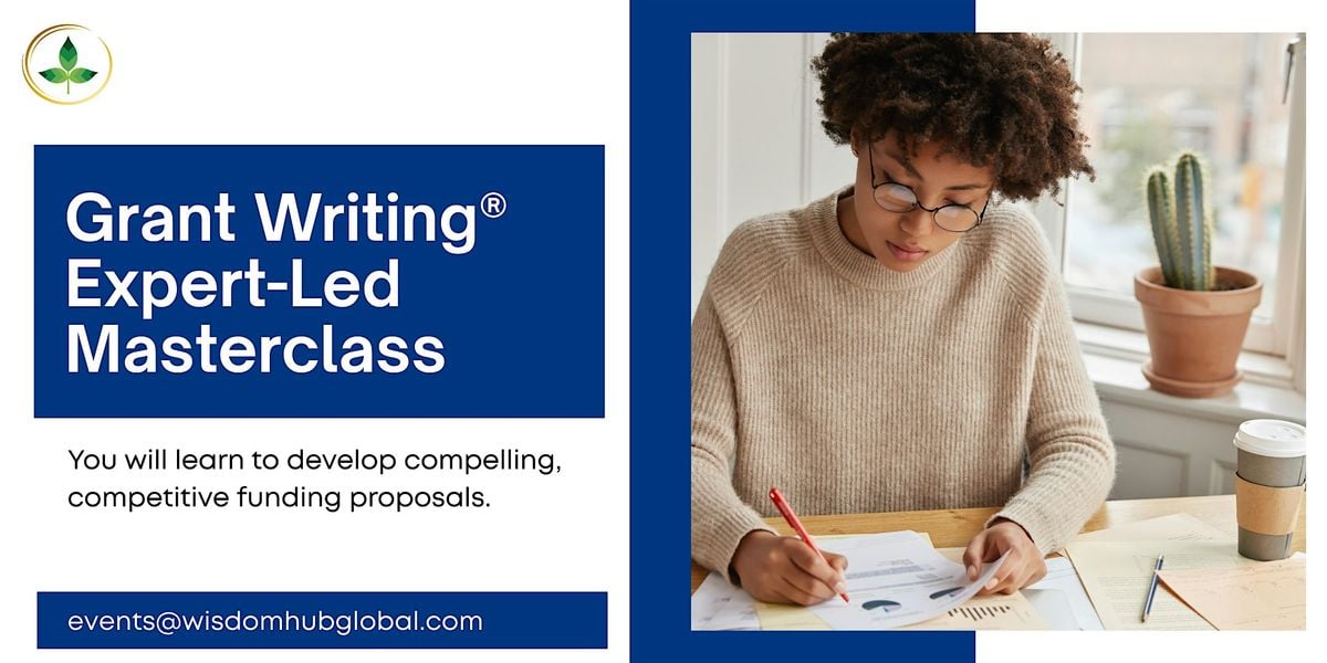 Grant Writing® 1 Day Expert-Led Masterclass in Sherbrooke | Wisdom Hub