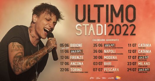 Ultimo In Concerto A Roma 2022 Sold Out Circo Massimo Rome July 17 2022 Allevents In Calendario As Roma 2022 23