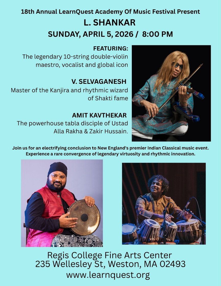 L Shankar at Freight and Salvage