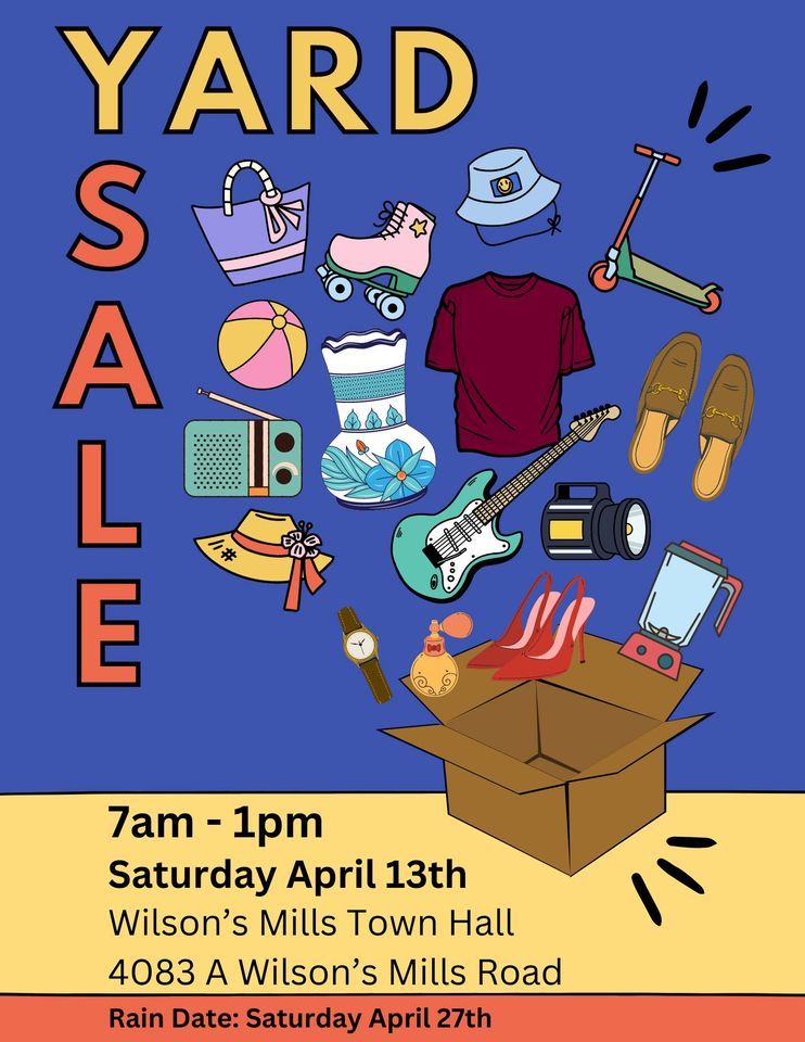 Wilsons Mills Spring Community Yard Sale, Wilson's Mills Town Hall