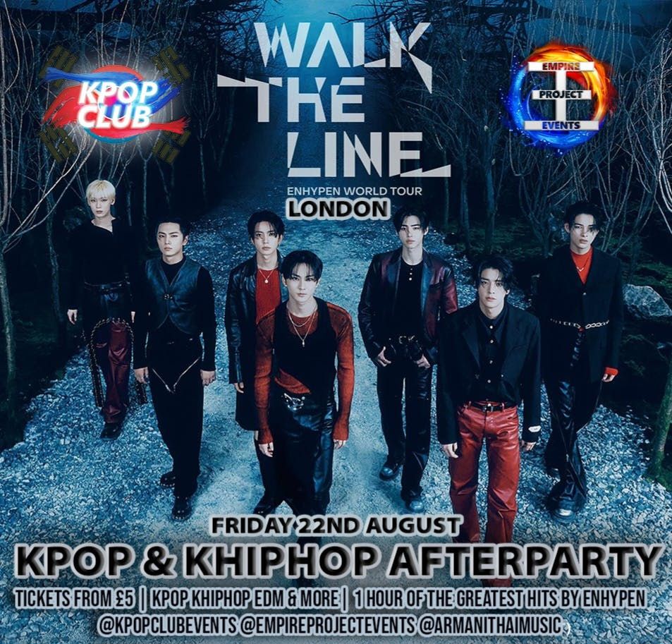 ENHYPEN LONDON AFTERPARTY: KPop Club | KPop KHipHop EDM | Tickets from £5 | 22/8/25, 22 August | AllEvents