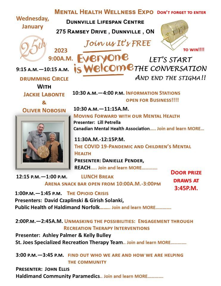 Mental Health Wellness Expo, Dunnville Community Lifespan Centre