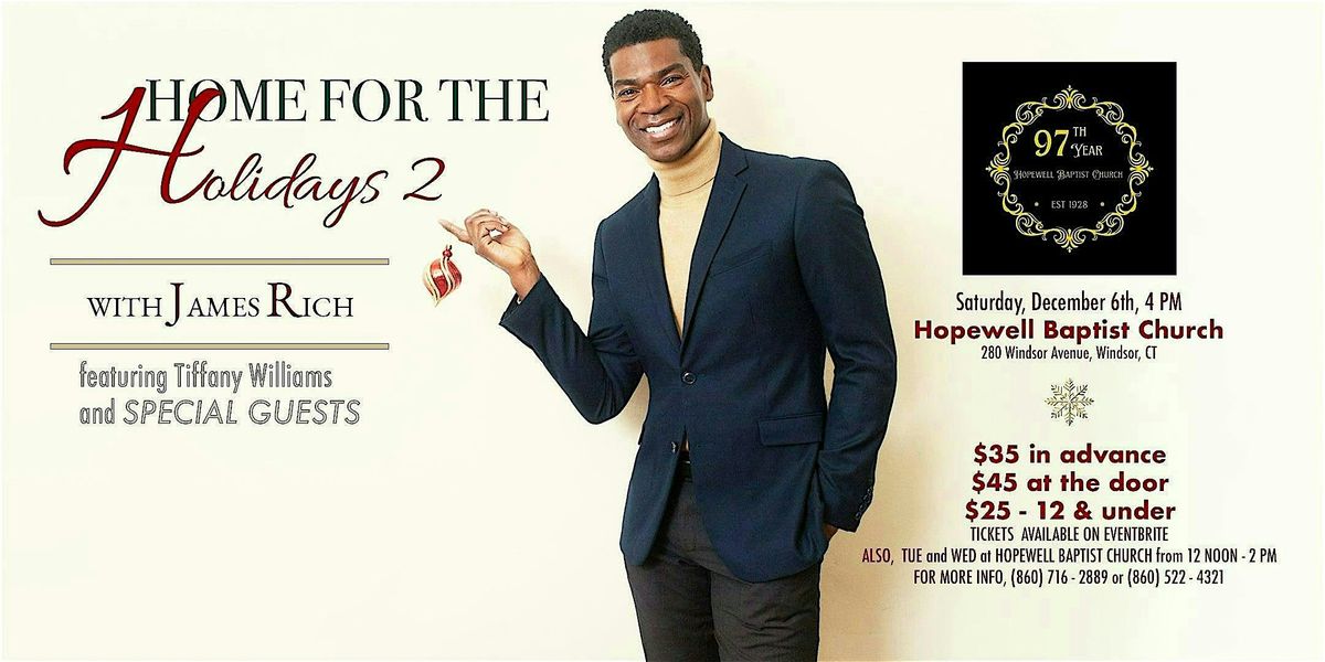Home For the Holidays 2 with James Rich, 6 December | Event in Windsor | AllEvents