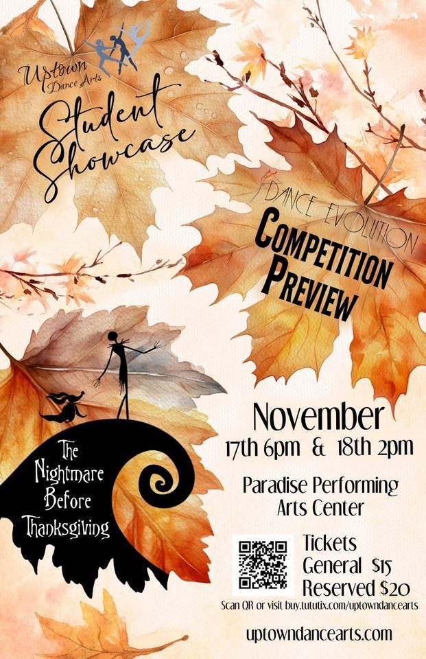 Fall Showcase Uptown Dance Arts Fall Showcase, Paradise Performing Arts Center ...