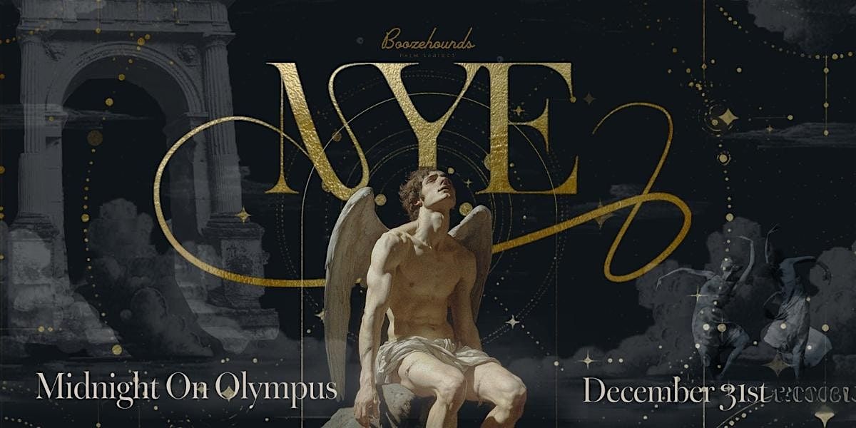 NYE 2026 - Midnight on Mount Olympus at Boozehounds!, 31 December | Event in Palm Springs | AllEvents