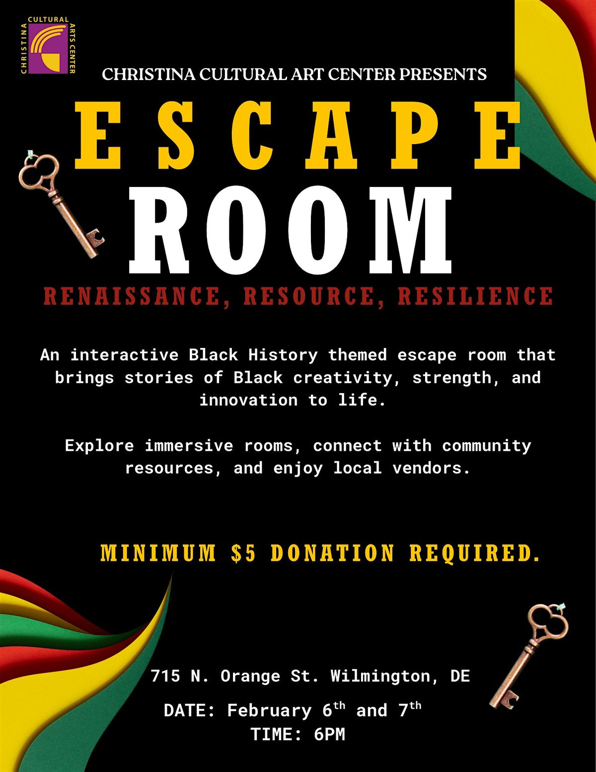 Black History Escape Room: Renaissance, Resource, & Resilience
