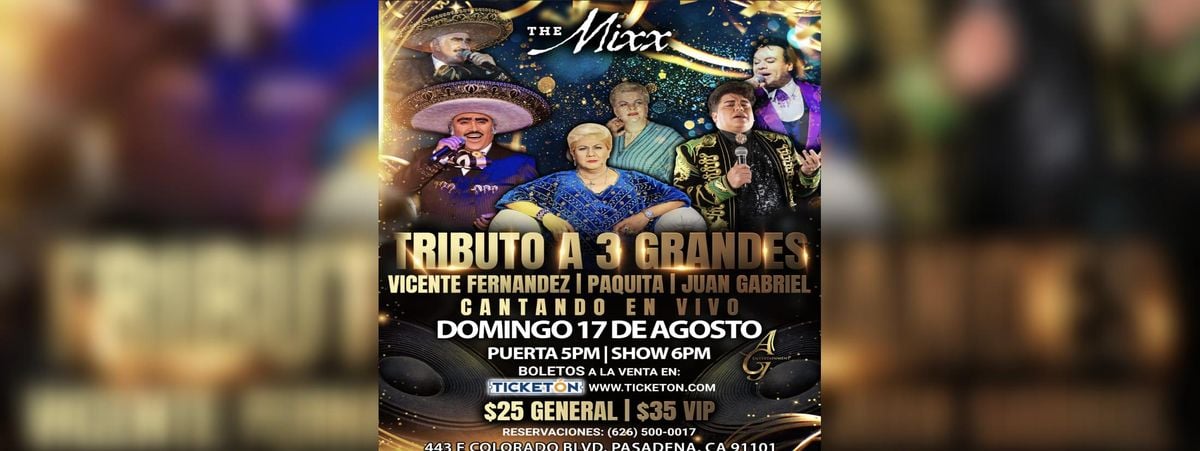 TRIBUTO A  3 GRANDES  | Event in Pasadena | AllEvents