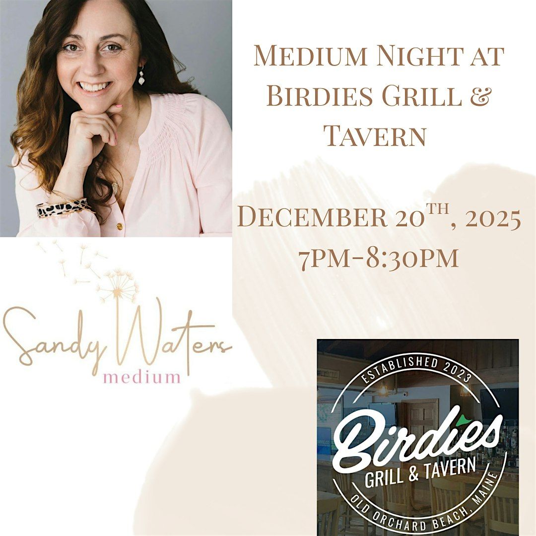 Medium Night at Birdies Grill & Tavern- Old Orchard Beach, ME, 20 December | Event in Old Orchard Beach