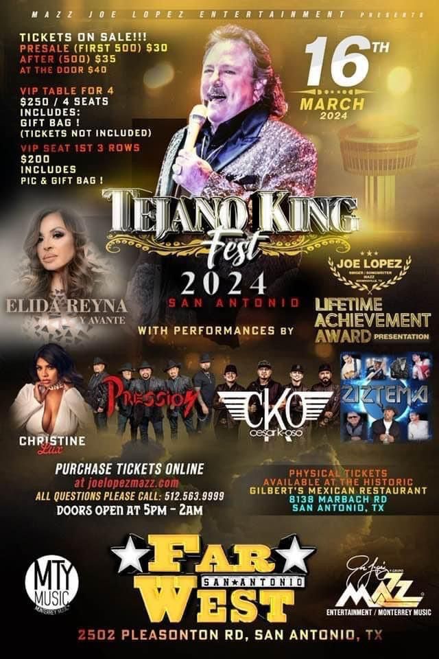 Tejano King Fest , 2502 Pleasanton Rd, San Antonio, TX 782211505