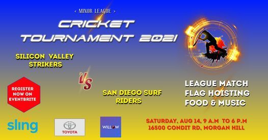 Minor League Cricket Tournament 2021 Morgan Hill Soccer Complex August 14 2021 Allevents In Morgan Hill Soccer Tournament 2022