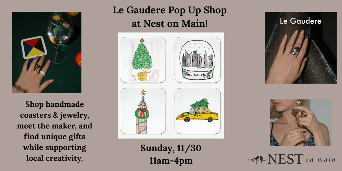Le Gaudere at Nest on Main: Artisan Coasters & Jewelry Pop-Up | Event in Northport | AllEvents