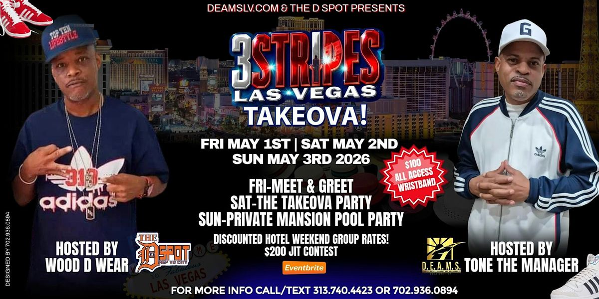 3 Stripes Las Vegas Takeova, 1 May | Event in Las Vegas | AllEvents
