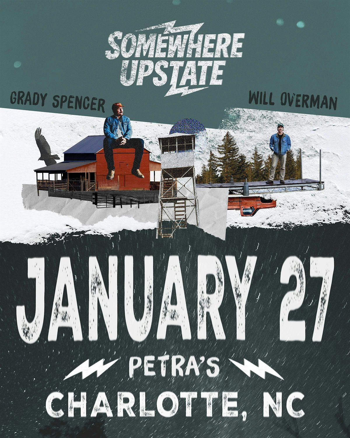 Will Overman and Grady Spencer - The Somewhere Upstate Tour, 27 January | Event in Charlotte | AllEvents