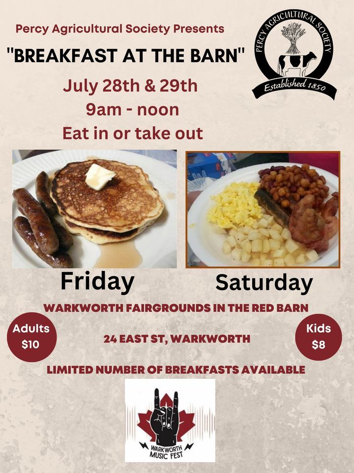 Warkworth Music Fest Breakfast, Warkworth Fair, Havelock, 28 July to 29 July AllEvents.in