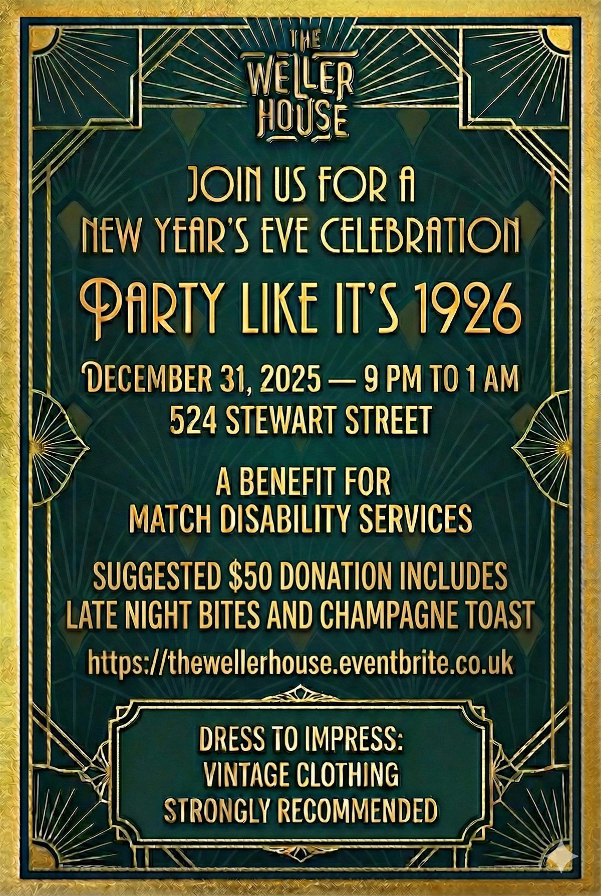 A Weller House New Years Eve Celebration: Party Like Its 1926