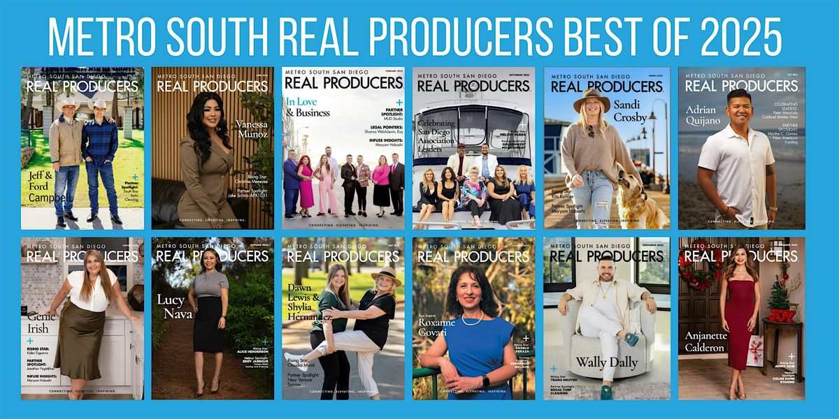 Metro South Real Producers Best of 2025, 8 January | Event in San Diego | AllEvents