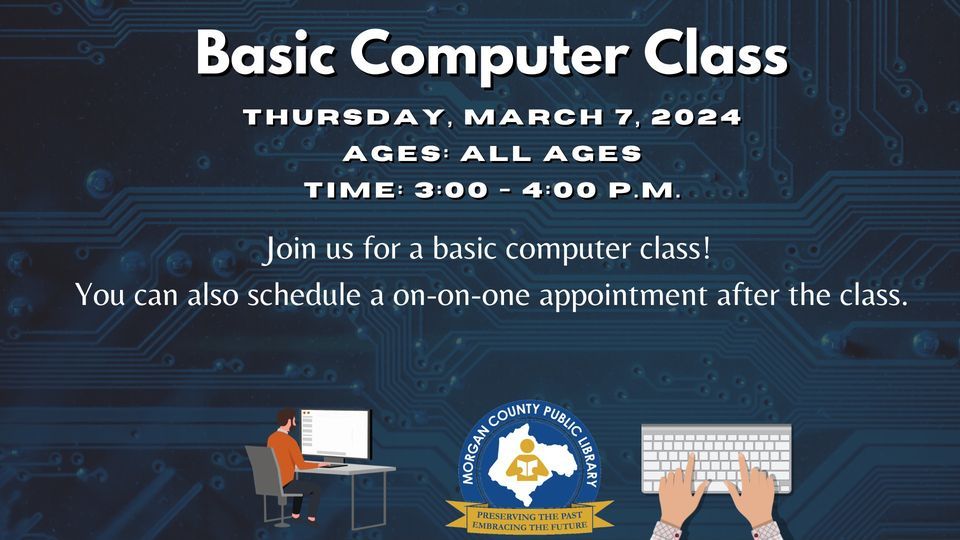 Basic Computer Class, Morgan County Public Library, West Liberty, 7 ...