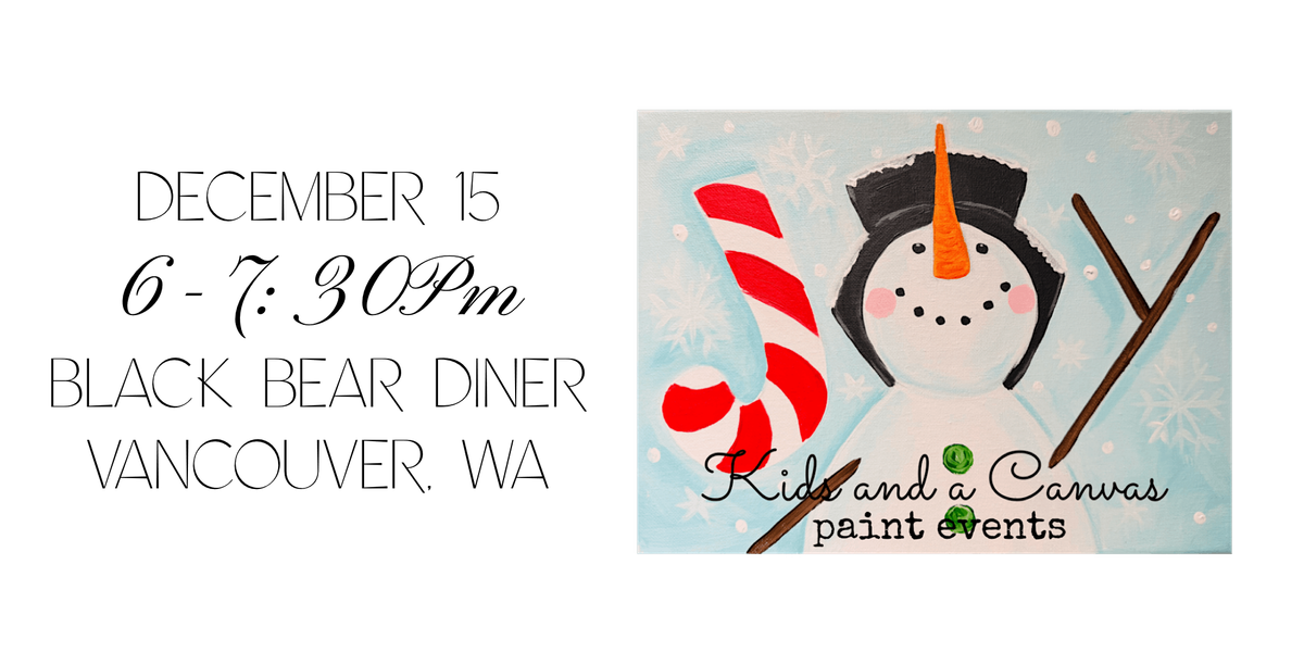 Kids and a Canvas Paint Night - JOYful Snowman, 15 December | Event in Vancouver | AllEvents