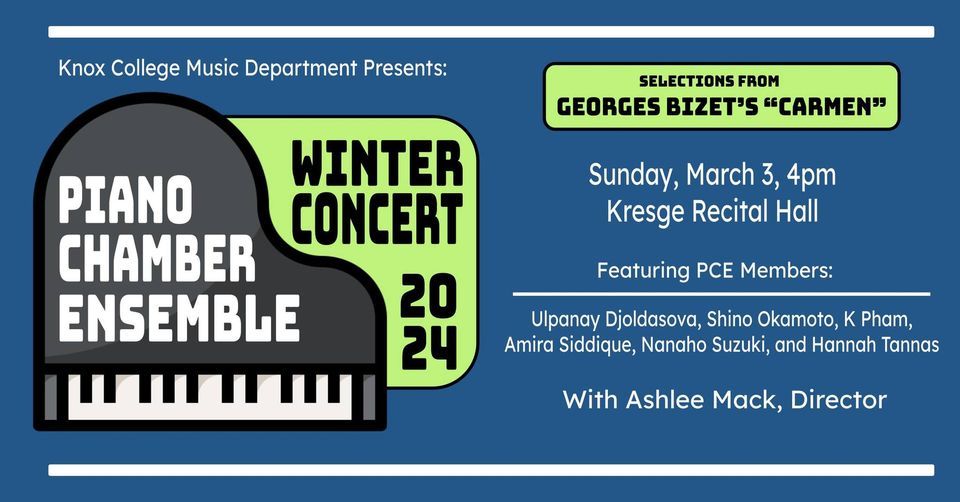 Piano Chamber Ensemble Winter Concert, Ford Center for the Fine Arts